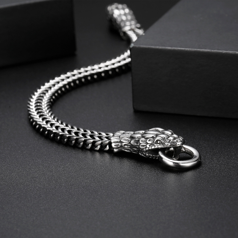 Titanium Steel Old Spirit Snake Bracelet 7