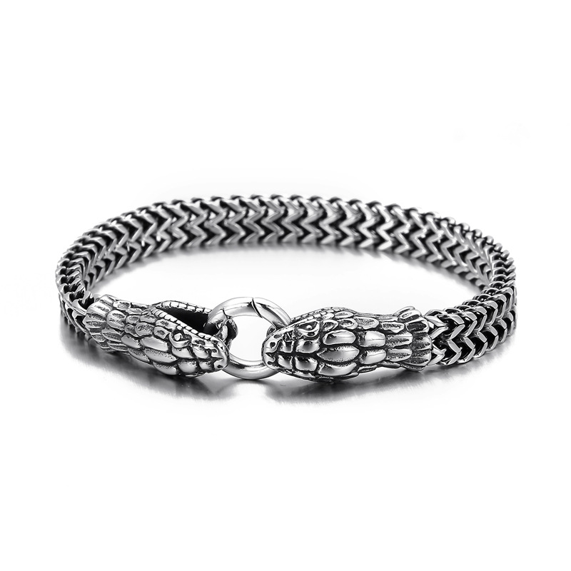 Titanium Steel Old Spirit Snake Bracelet 12
