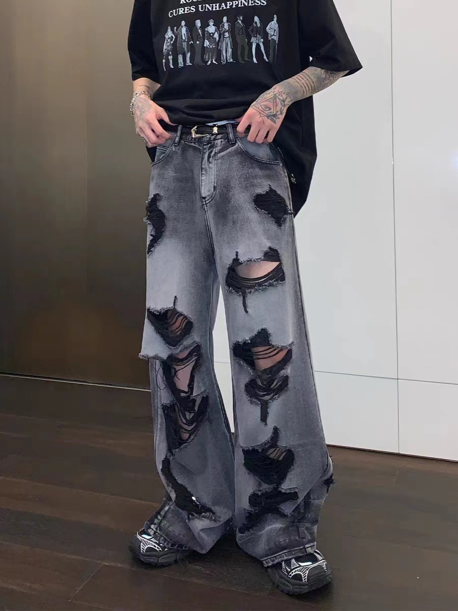 American-style Ripped Design Jeans 3
