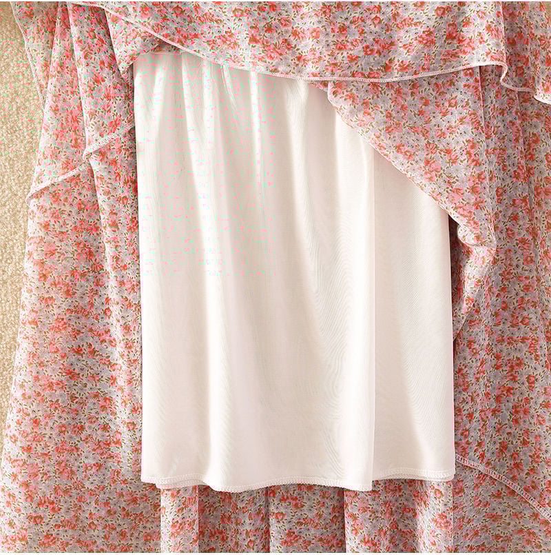 Summer Ladies Look Thin All-Match Printed Chiffon Skirt