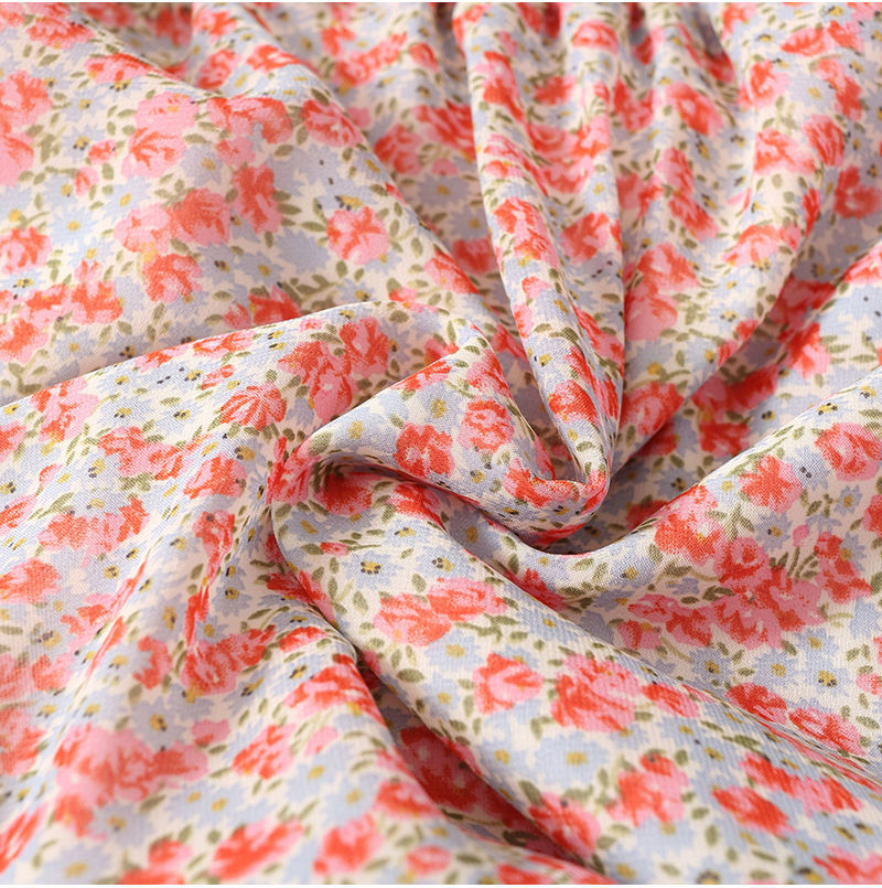 Summer Ladies Look Thin All-Match Printed Chiffon Skirt