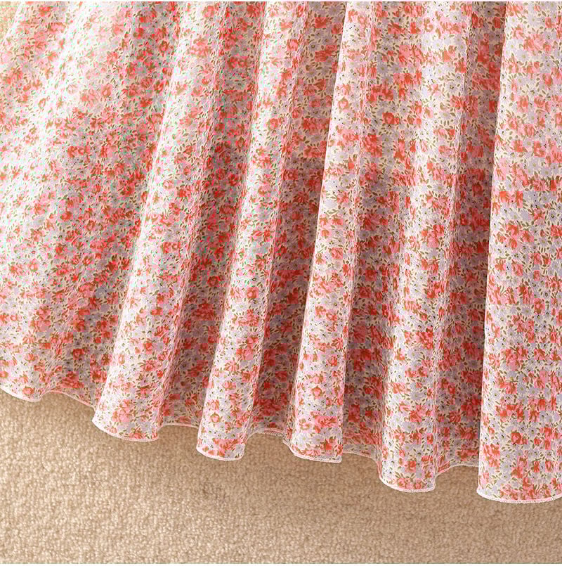 Summer Ladies Look Thin All-Match Printed Chiffon Skirt