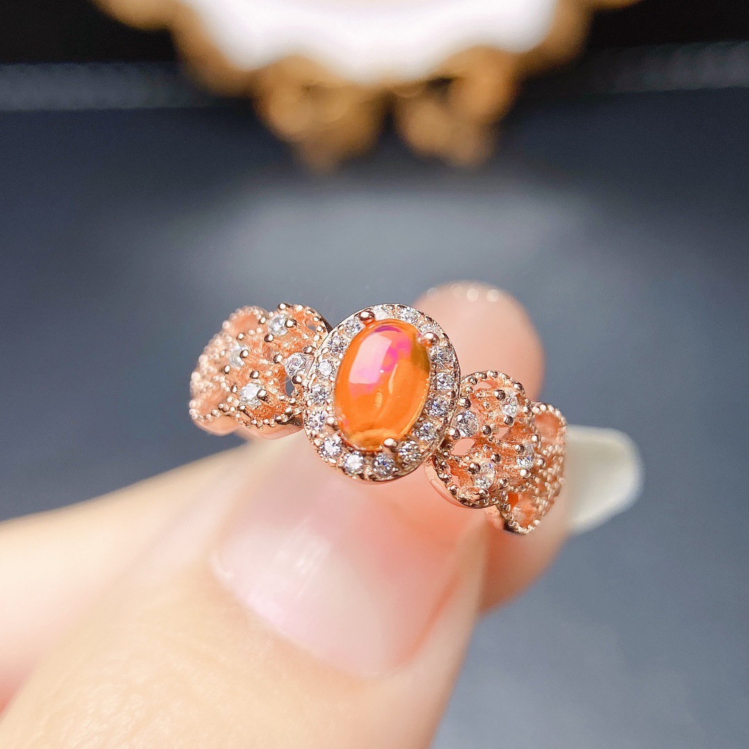 Fire Opal Ring Image 1