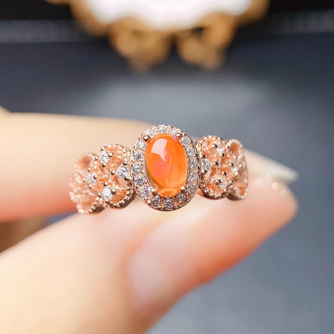 Fire Opal Ring Image 4