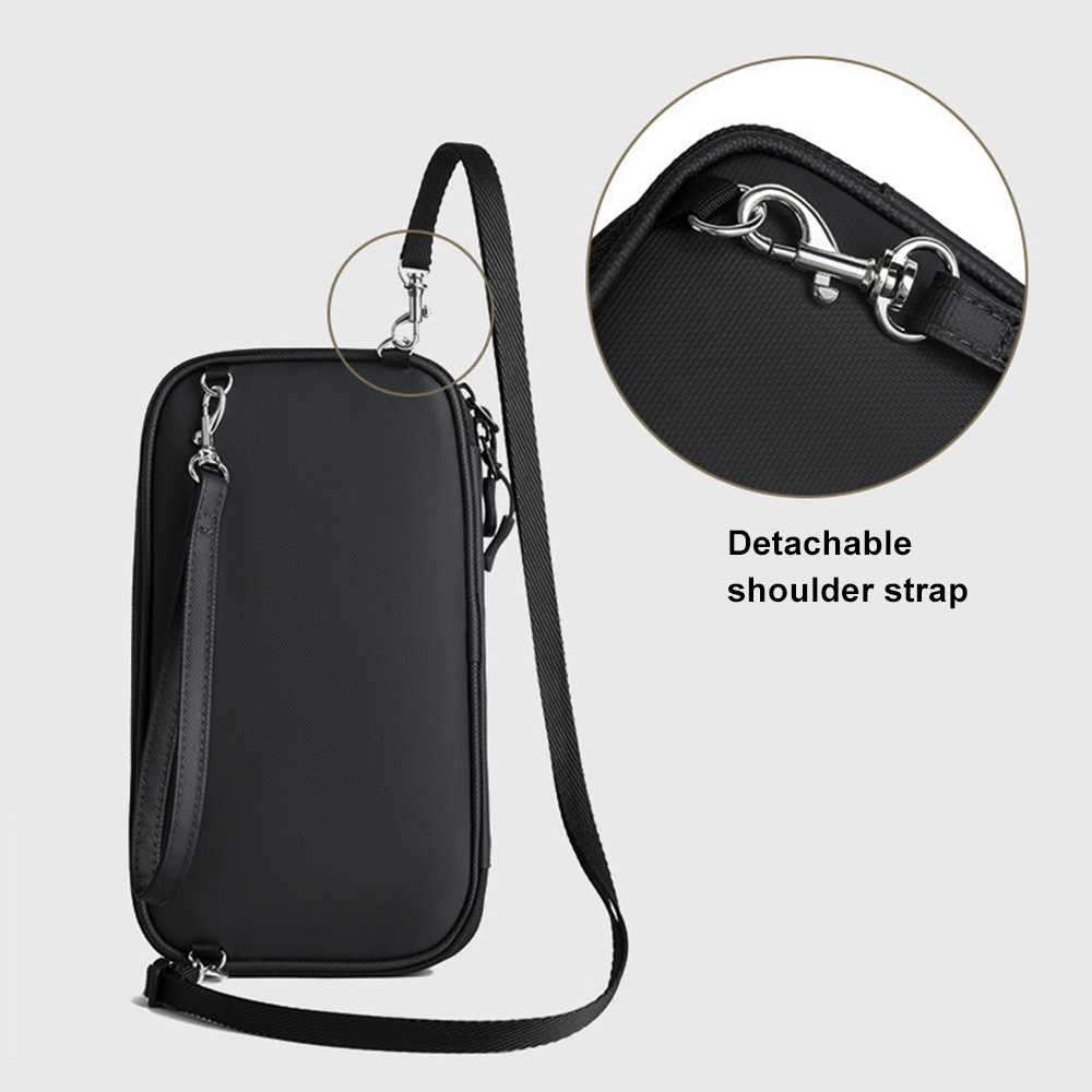 Gray Multifunctional Brush Dustproof Passport Bag