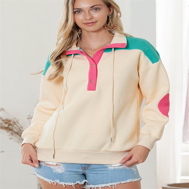 Loose V-neck Pullover Sweater