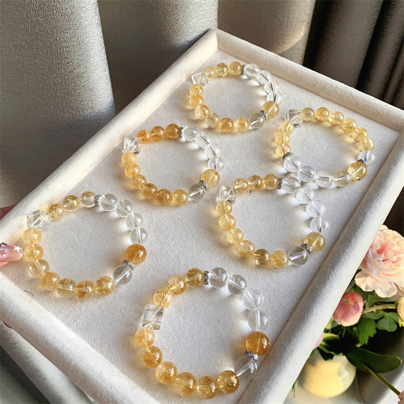 Citrine Cube Sugar Bracelet 1