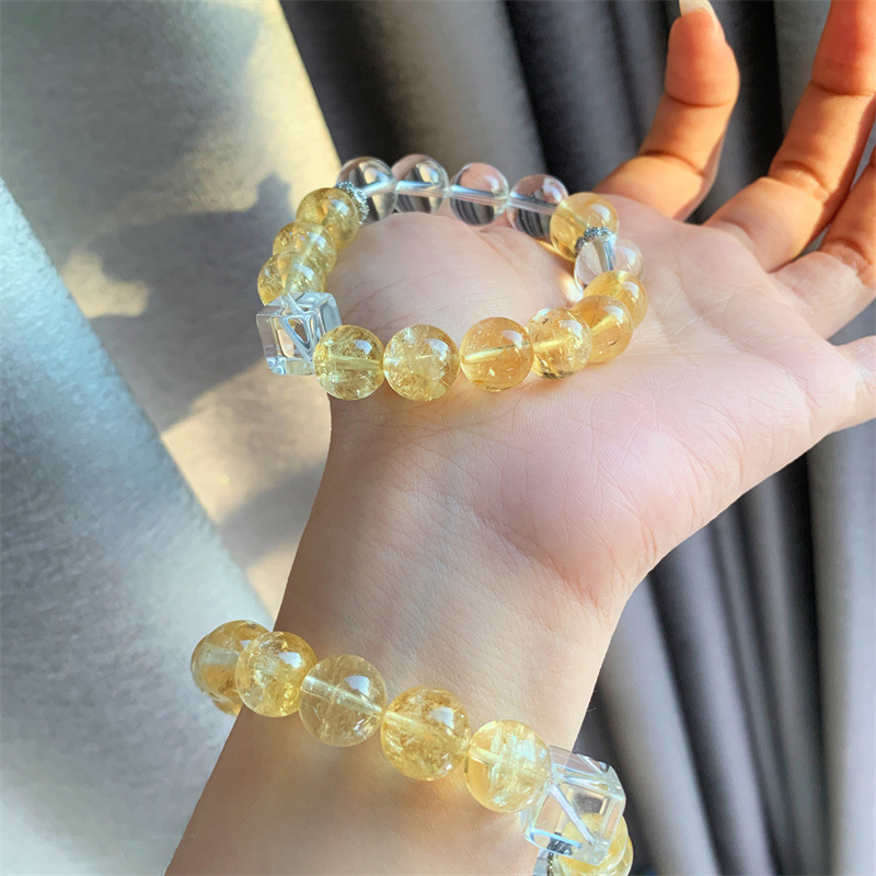 Citrine Cube Sugar Bracelet 3