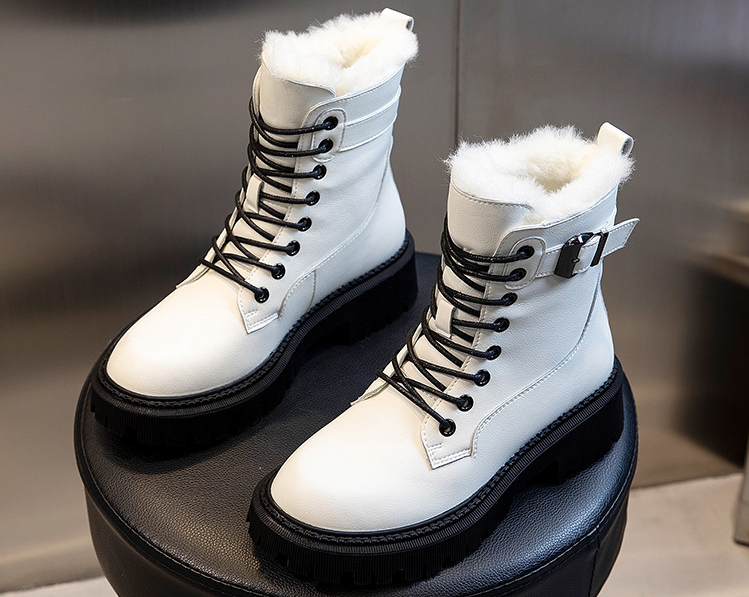 Black Wool Boots