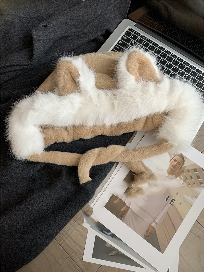 Cute Fox Ears Plush Hat 5