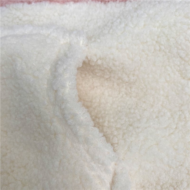 Semi High Collar Plush Warm Coat Image 1