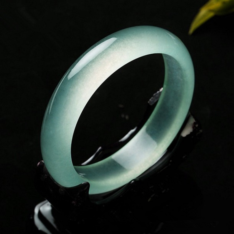 Ice-like Light Green Jade Bracelet Image 6