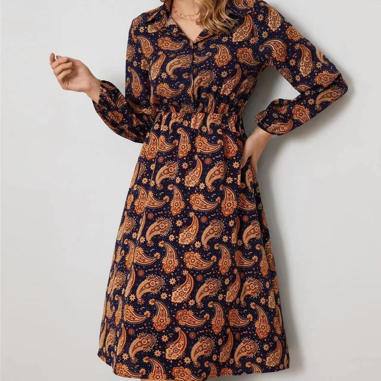 Floral Shirt Dress Detail