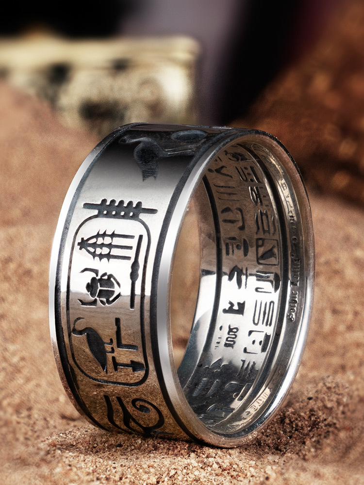 925 Silver Egypt ANU BIS Ring Couple - Image 2