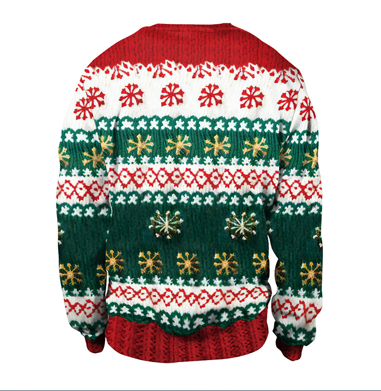 Women's Snowman Christmas Tree Pattern Sweater 7