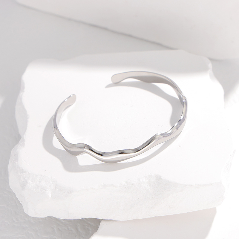 Steel Wavy Bracelet