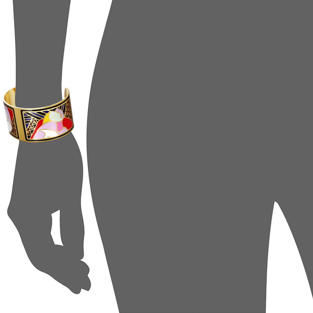 Elegant Display of Women's Enamel Bracelet