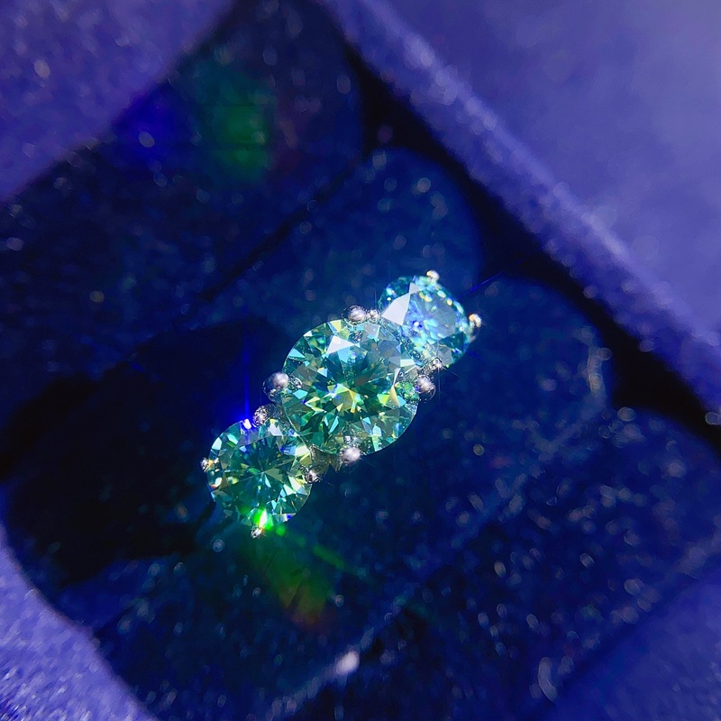 Women's Fashion 925 Silver Moissanite Ring Image 5