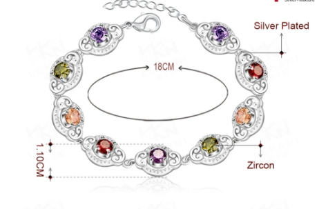 Colorful Zircon Bracelet Image 1