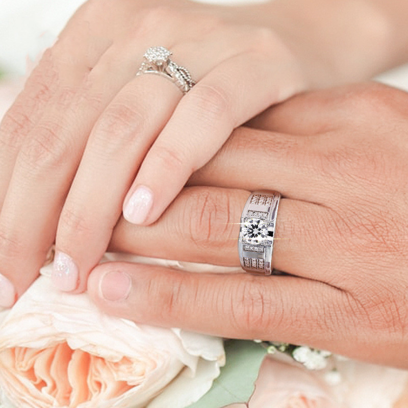 Men's Simple Live Silver Ring Image 1