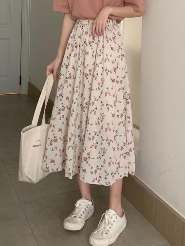 Chiffon Floral Skirt Image 4