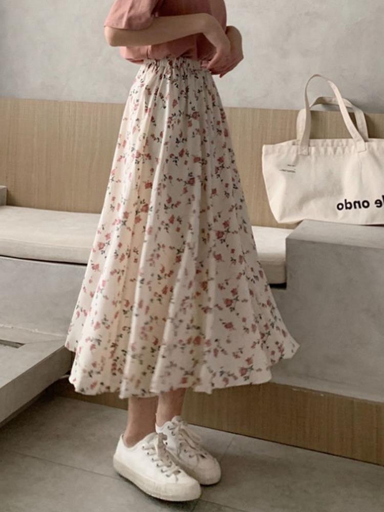 Chiffon Floral Skirt Image 7