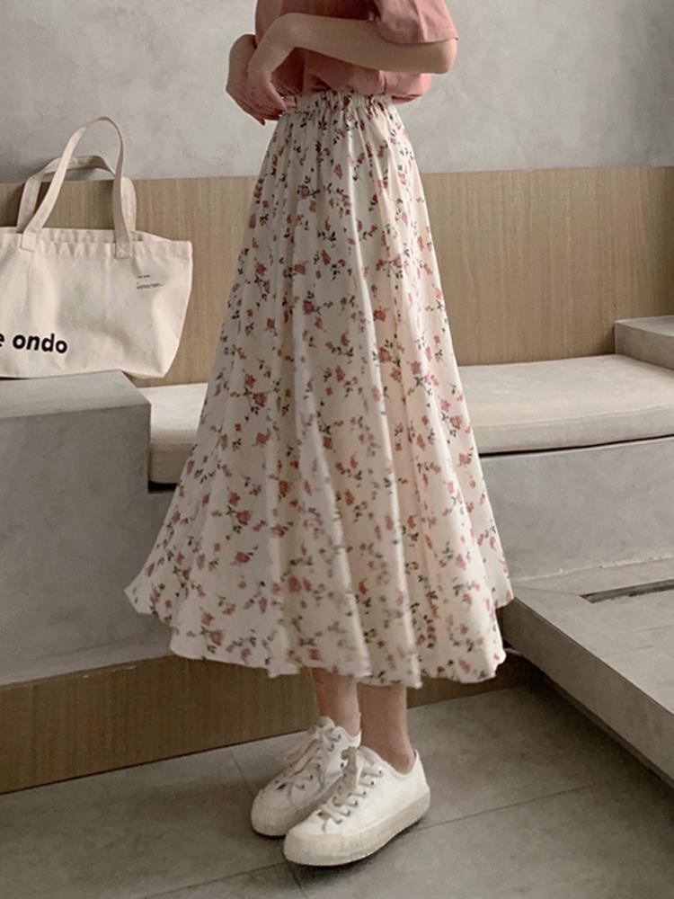 Chiffon Floral Skirt Image 6