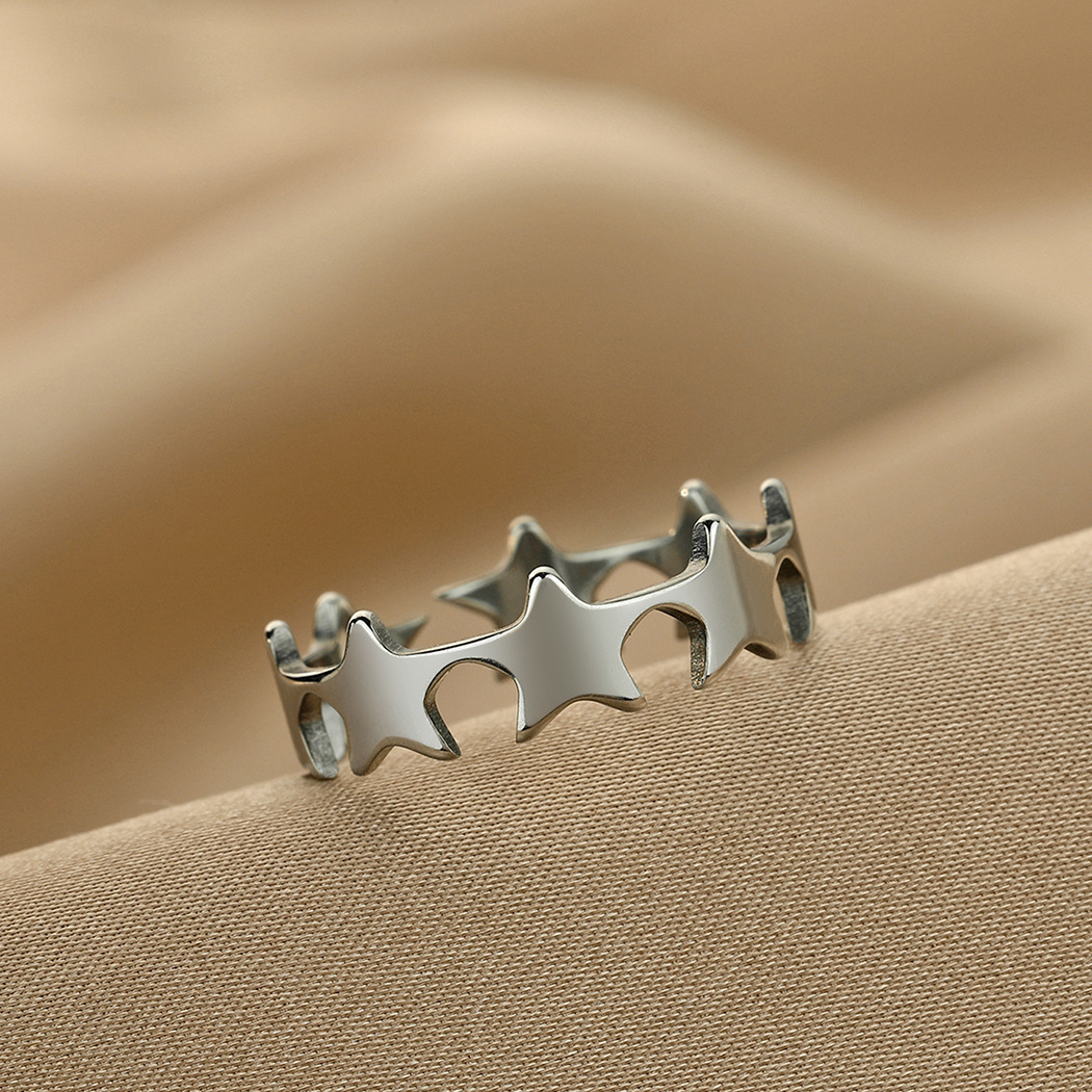 Small Star Adjustable Ring - Perfect Gift