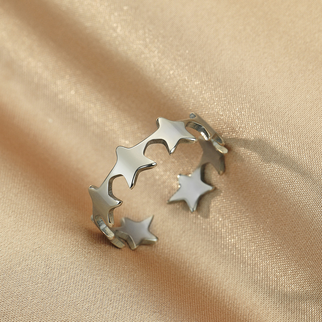 Small Star Adjustable Ring - Adjustable Fit