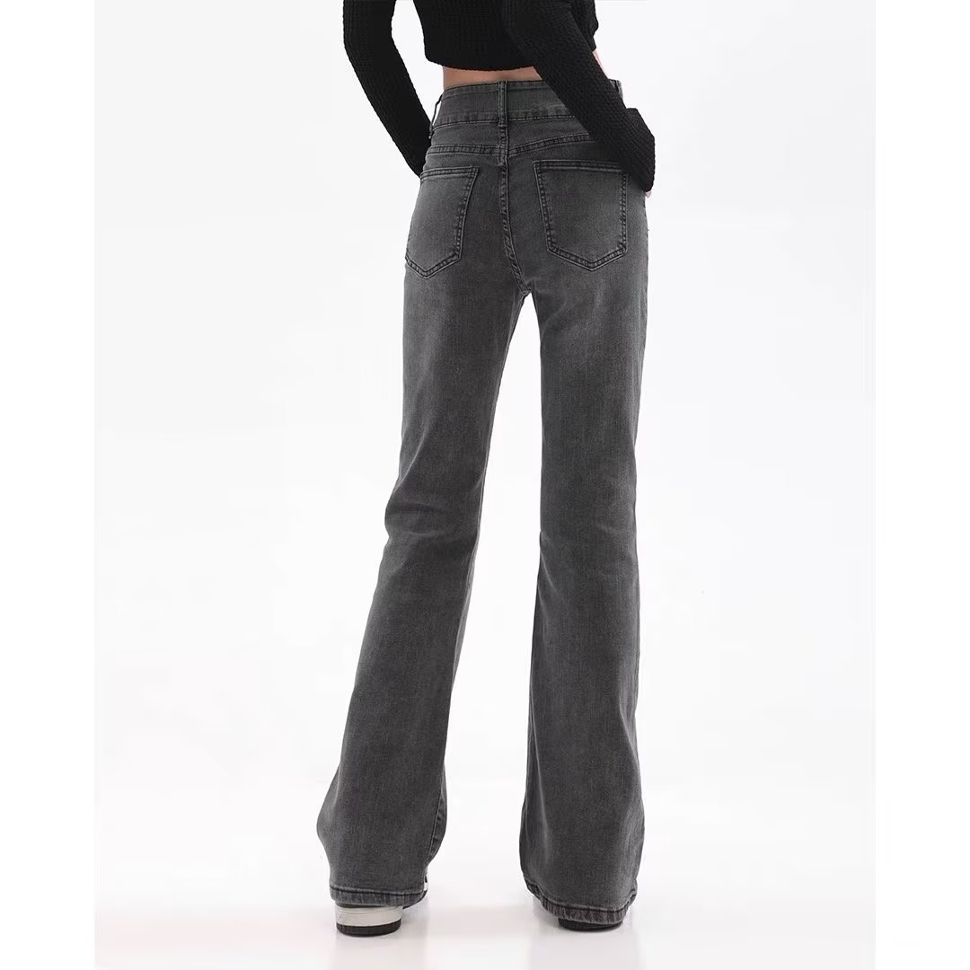 Side View of Flared Jeans