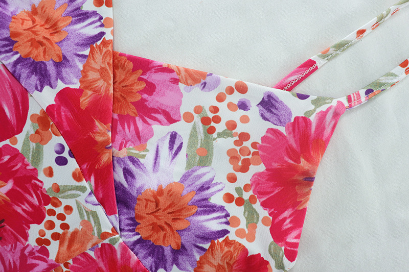 Digital Printed V‑Neck Suspender Dress with Split — lightweight milk‑silk summer dress14
