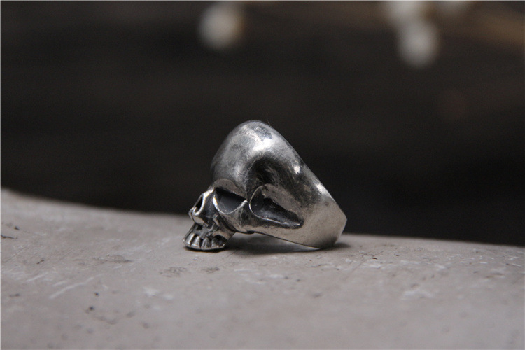 Silver Skull Ring Image 3