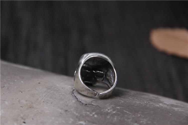 Silver Skull Ring Image 4