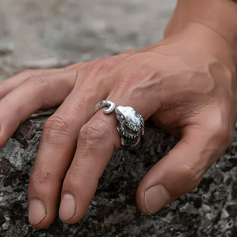Anillo Abierto de Lagarto de Cuatro Patas 4