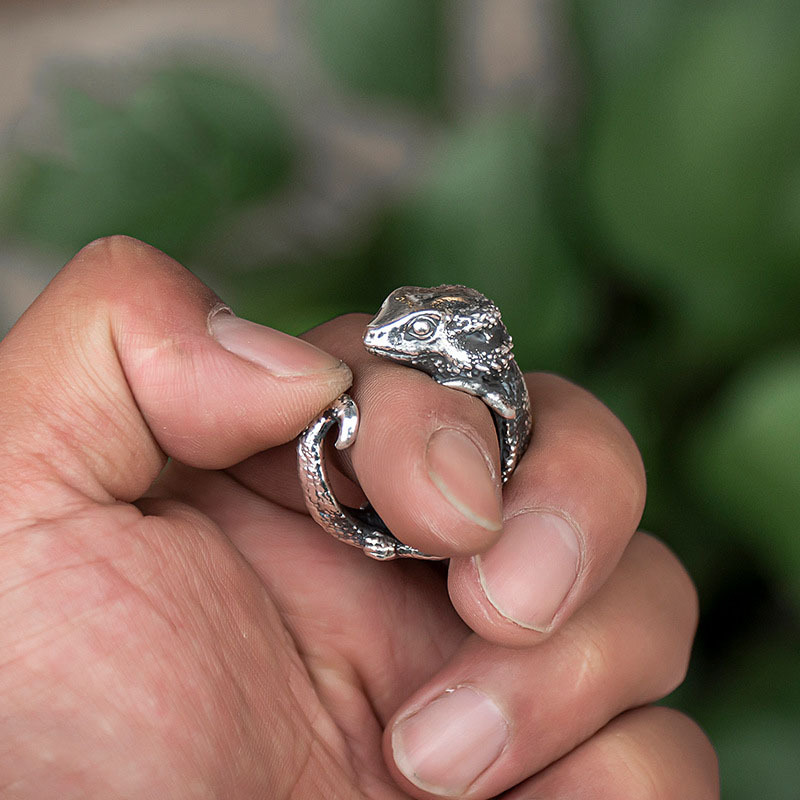 Anillo Abierto de Lagarto de Cuatro Patas 3