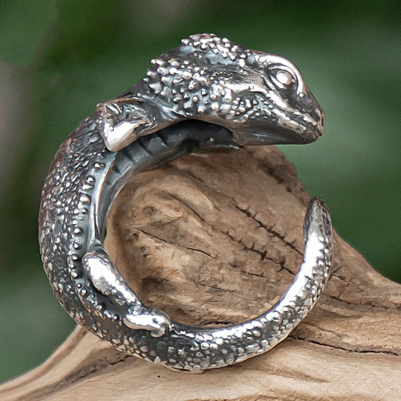 Anillo Abierto de Lagarto de Cuatro Patas 2
