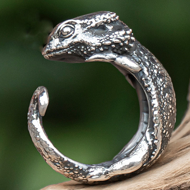 Anillo Abierto de Lagarto de Cuatro Patas 6