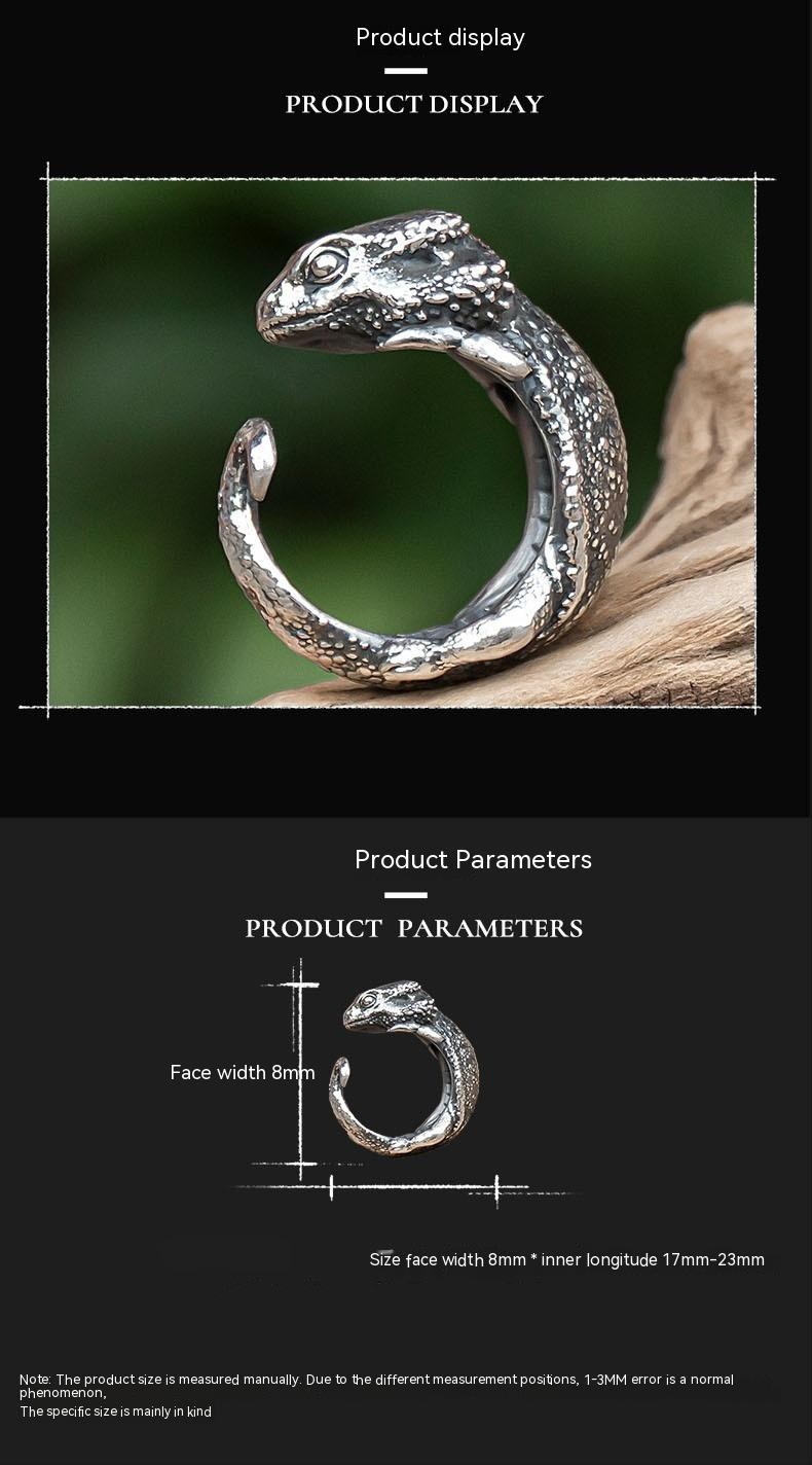 Anillo Abierto de Lagarto de Cuatro Patas 1