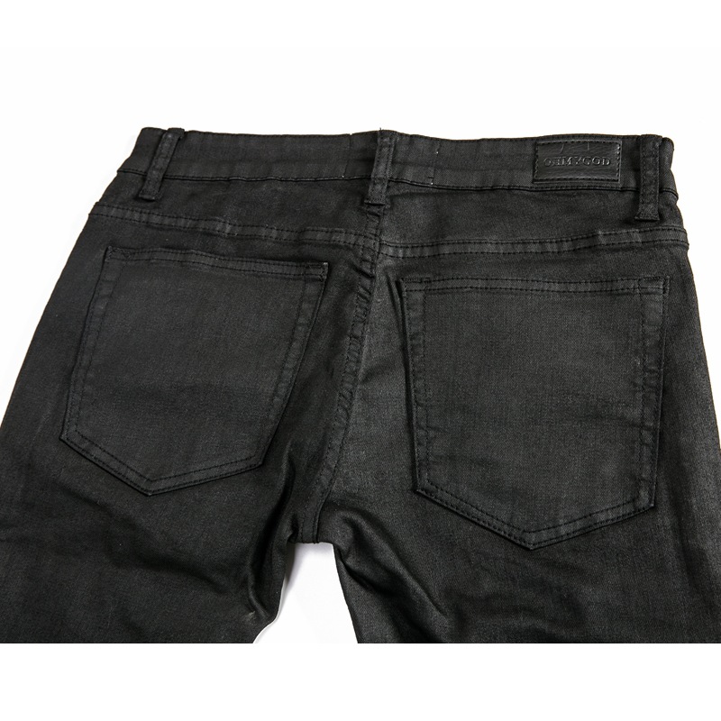 Retro Stereo Straight Wax Pants - Image 4