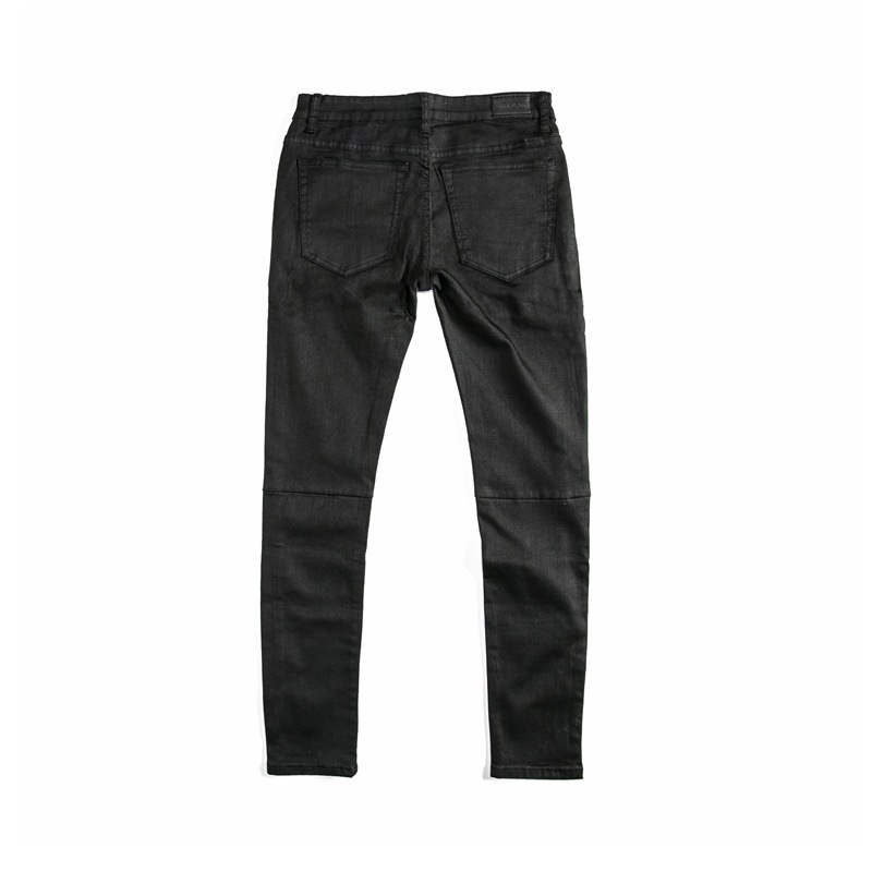 Retro Stereo Straight Wax Pants - Image 1