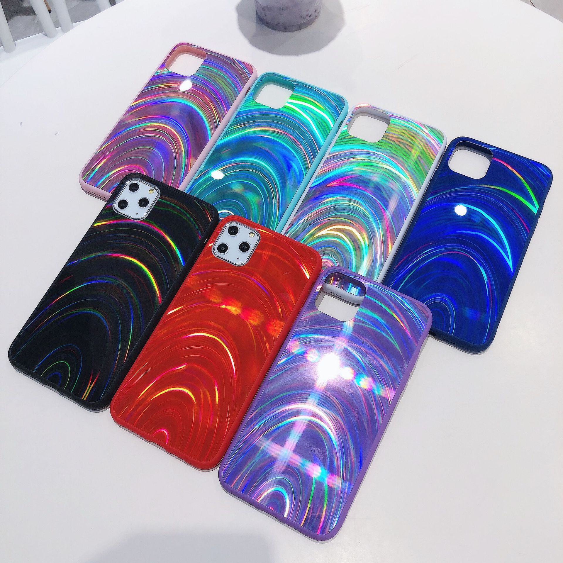 Rainbow Pattern Jelly Shell 8