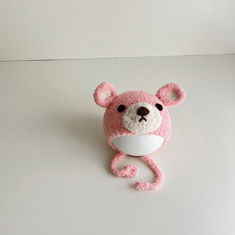 Plush Bear Baby Wool Hat - Image 8