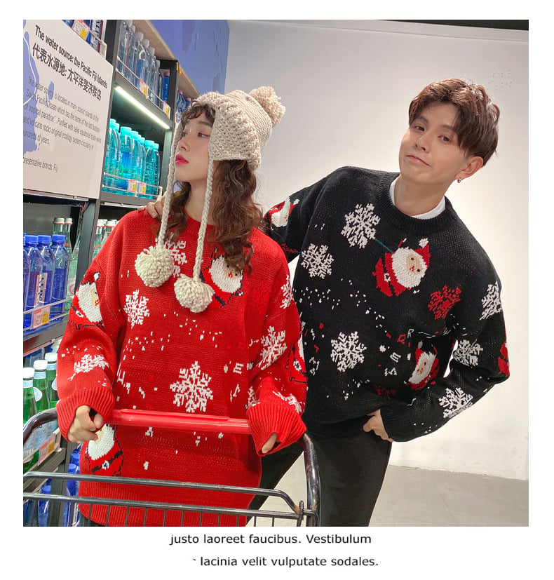 Couple Outfit Santa Claus Sweater 10