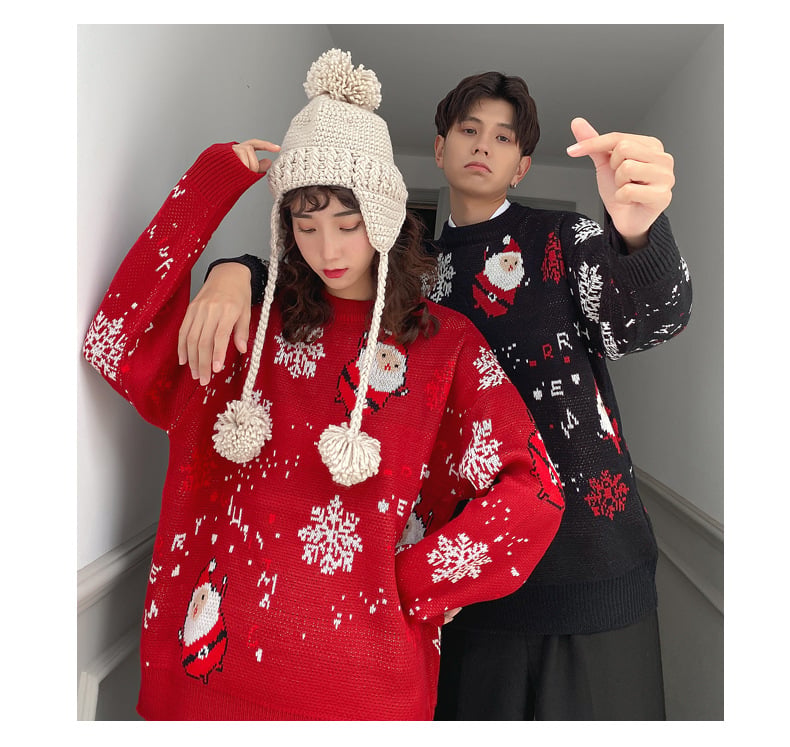Couple Outfit Santa Claus Sweater 12
