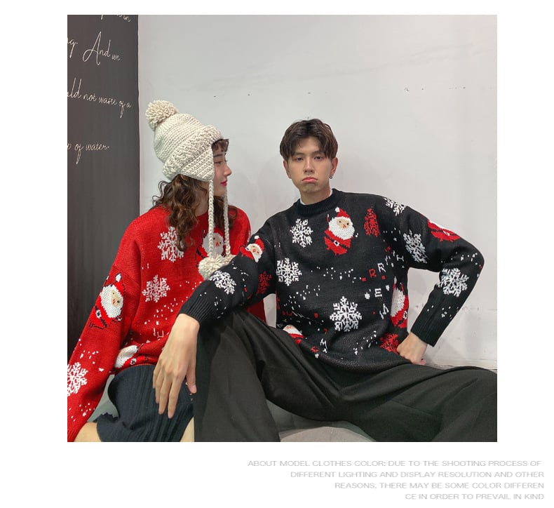 Couple Outfit Santa Claus Sweater 7