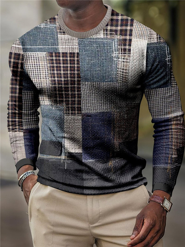 Men's Diamond Plaid Shirt Style 2