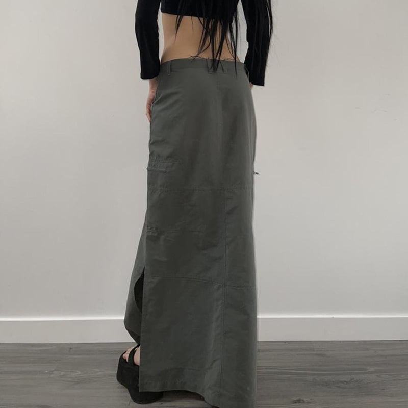 European and American Street Retro Split Skirt View 1