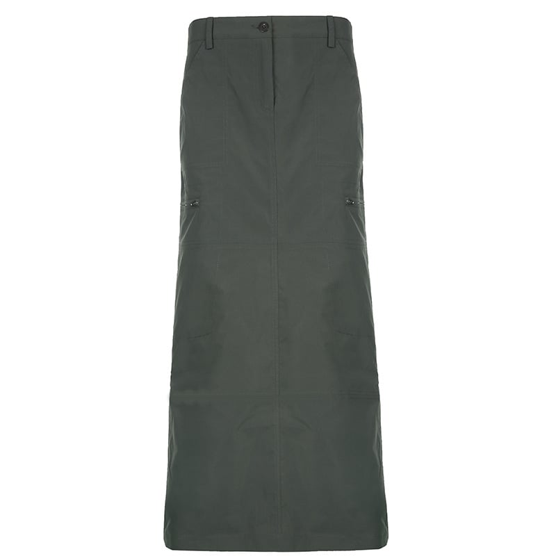 European and American Street Retro Split Skirt View 3