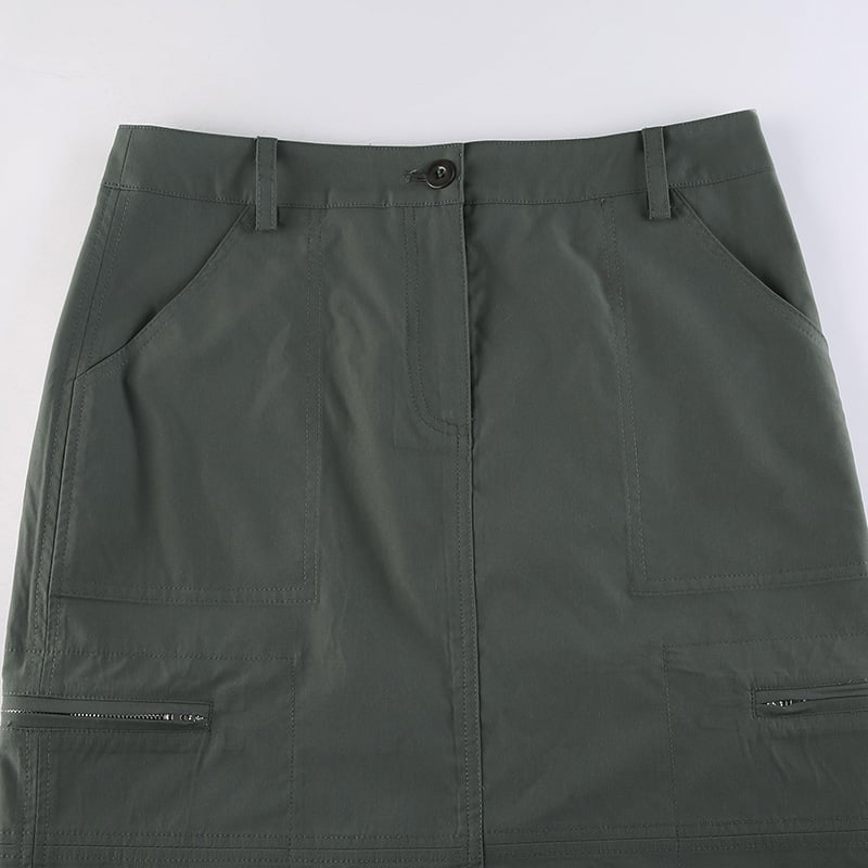 European and American Street Retro Split Skirt View 10
