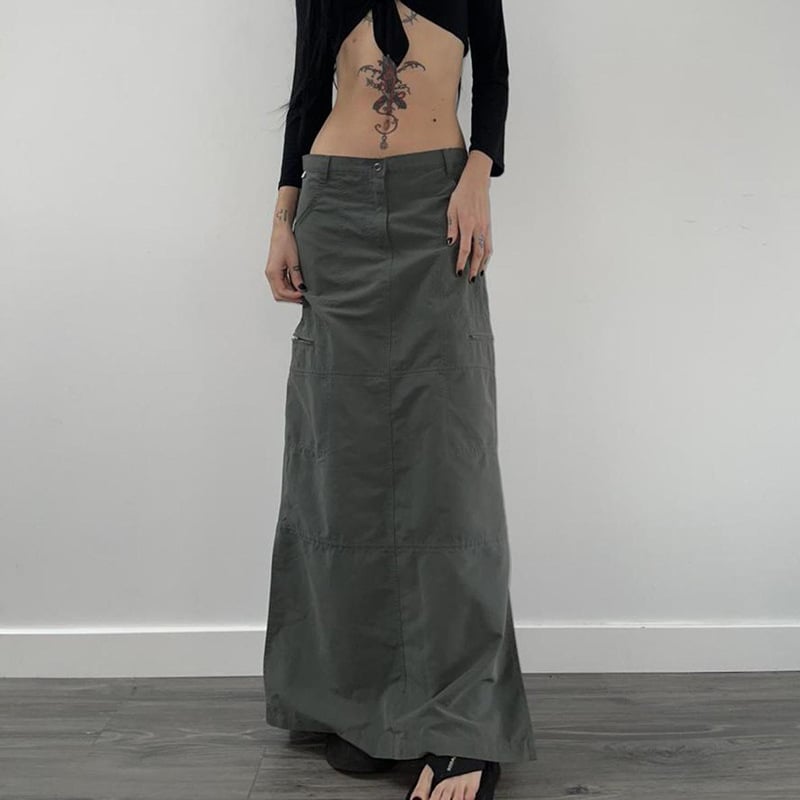 European and American Street Retro Split Skirt View 8